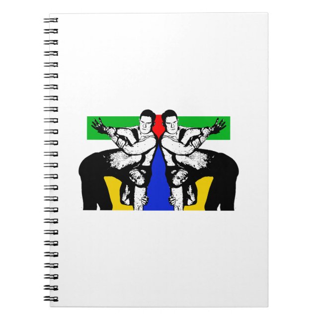 Carnet Hommes luttant (Devant)