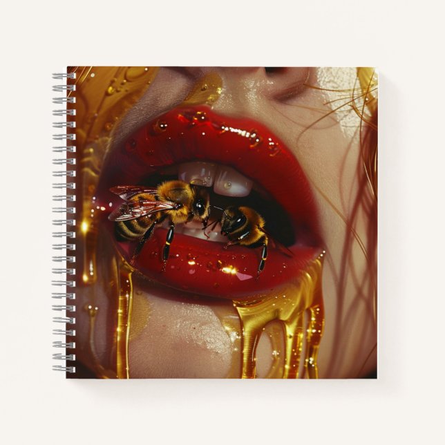 Carnet Honey Drip Beauty – Portraits dorés sensuels de fe (Devant)