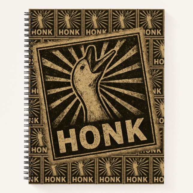 Carnet Honk Goose Funny Duck Chicken Mème (Devant)