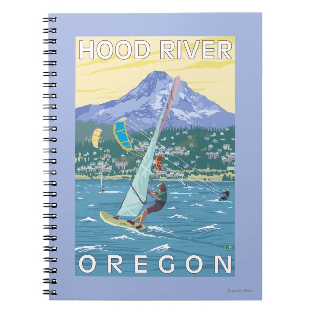 Carnet Hood River, ORWind Surfers & Kite Boarders (Devant)