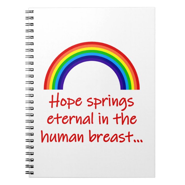 Carnet Hope Springs Eternal (Devant)