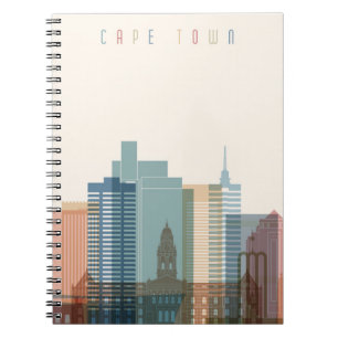 Carnet Horizon de ville de Cape Town, Afrique  