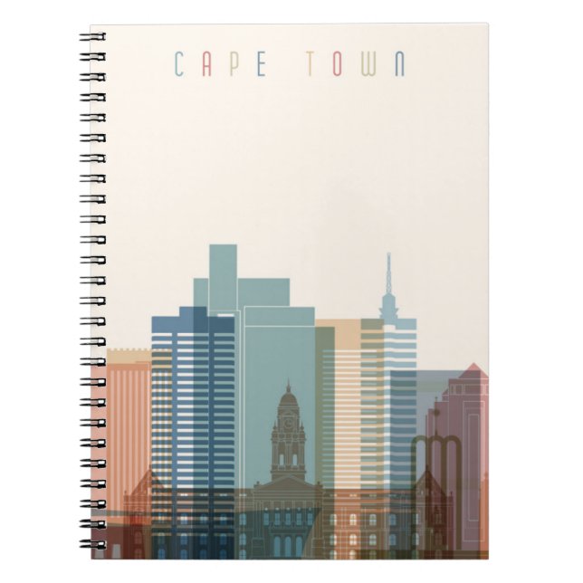 Carnet Horizon de ville de Cape Town, Afrique | (Devant)