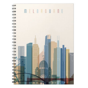 Carnet Horizon de ville de Melbourne, Australie  