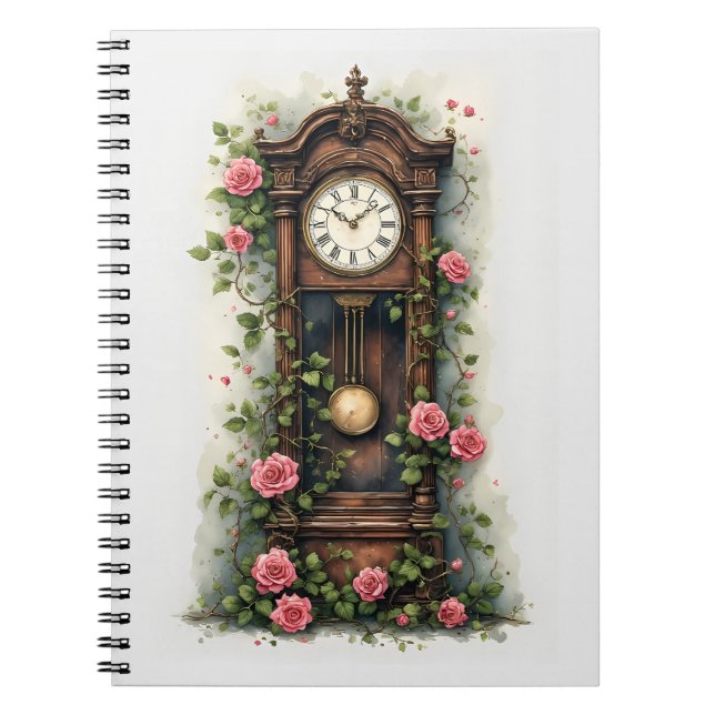 Carnet Horloge à Poids Vintage Ivy Rose (Devant)