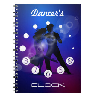 Carnet Horloge de danseur avec des nombres pour danseurs