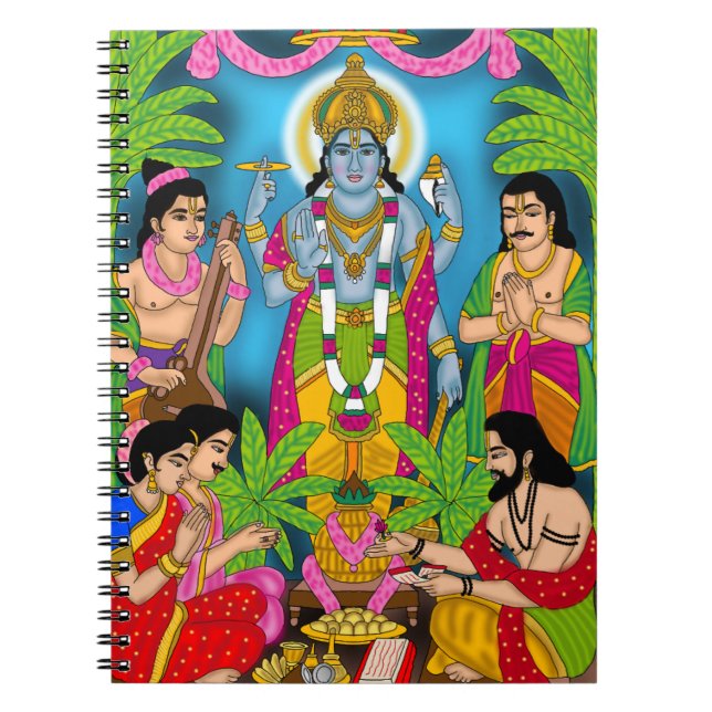 Carnet Horloge murale Lord Satyanarayan (Devant)