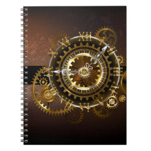 Carnet Horloge Steampunk avec des engrenages anciens