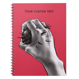 Carnet Horreur Art poignardé poing gothique