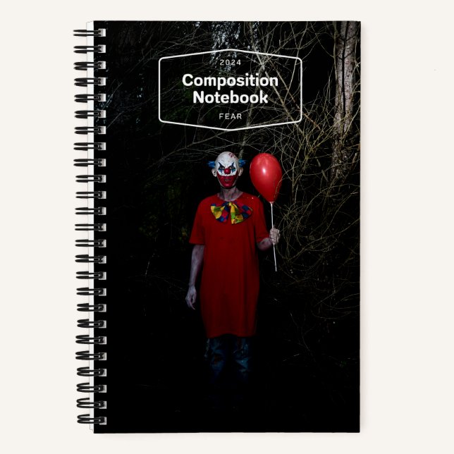 Carnet Horreur du mal clown effrayant (Recto)