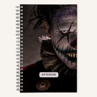 Carnet Horreur du mal clown effrayant
