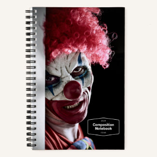 Carnet Horreur du mal clown effrayant