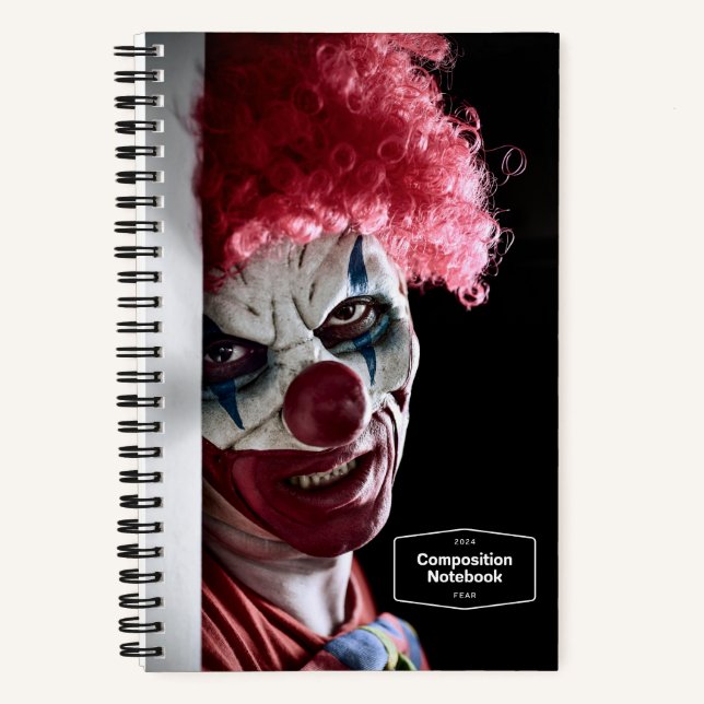 Carnet Horreur du mal clown effrayant (Recto)