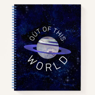 Carnet Hors de ce monde Cosmic Blue Planet étoiles spatia