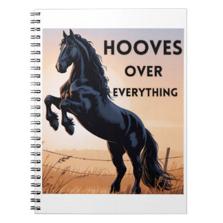 Carnet Horse Lovers Notebook  - Hooves Over Everything