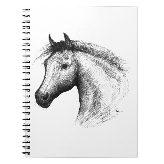 Carnet Horse : White (Devant)
