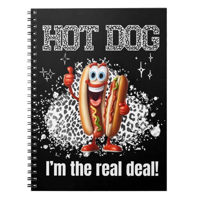 Carnet Hot Dog! Je suis le vrai marché (Devant)