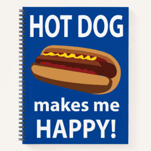 Carnet Hot Dog Me Rend Heureux Hot Dog