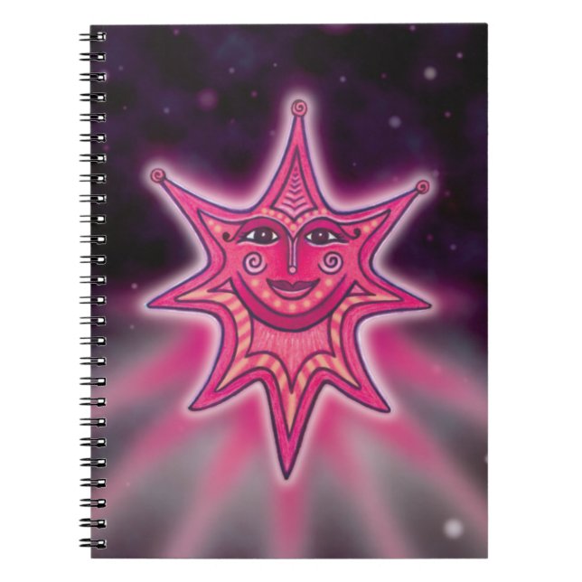 Carnet Hot Rose Smiling Star (Devant)