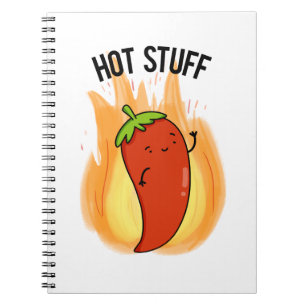 Carnet Hot Stups Funny Red Hot Chili Pepper Pun