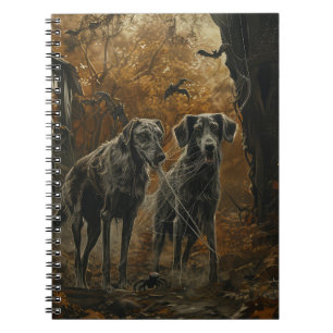 Carnet Hound Afghan Halloween nuit chien délice