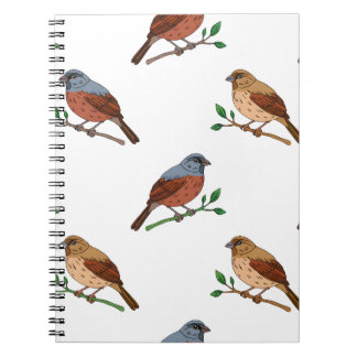 Carnet House Bunting Bird Pattern – Seamless Nature Desig