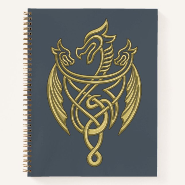 Carnet HOUSE of the Dragon | Golden Filigree Dragon Crest (Devant)