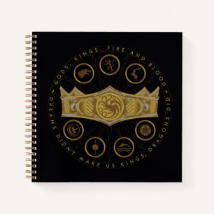 Carnet HOUSE OF THE DRAGON   Seven Kingdoms Crown Graphic