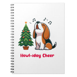 Carnet Howl-iday Cheer Beagle Avec Un Design D'Arbre De N