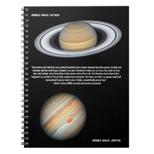 Carnet Hubble Jupiter and Saturn Scientist Quotation