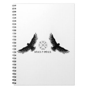 Carnet Hugin & Munin   Vegvisir   Odins Raben   schwarz