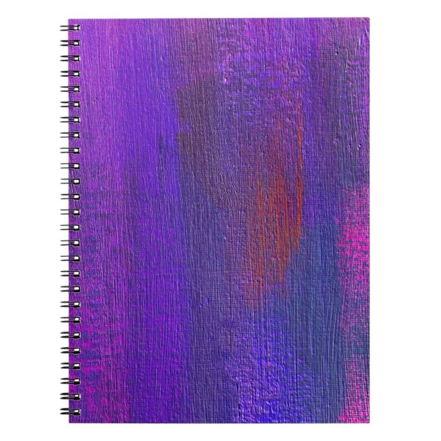 Carnet Huile Abstraite : Arrière - plan de texture de toi (Devant)