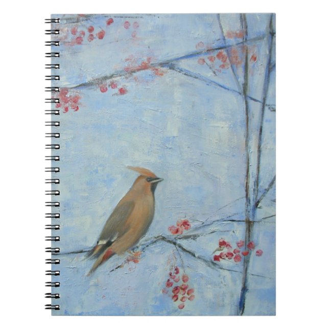 Carnet Huile du jaseur 2013 sur la toile (Devant)