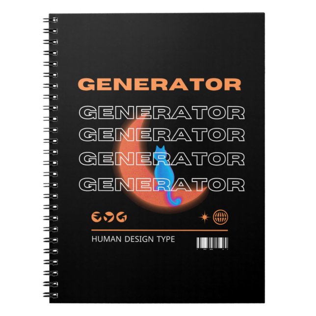 Carnet human design generator type (Devant)