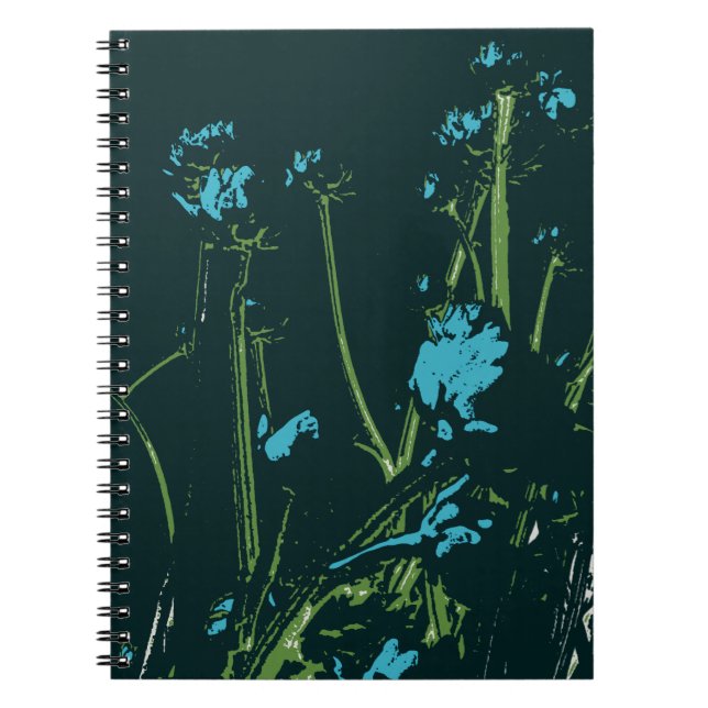 Carnet humeur bleue camomille (Devant)