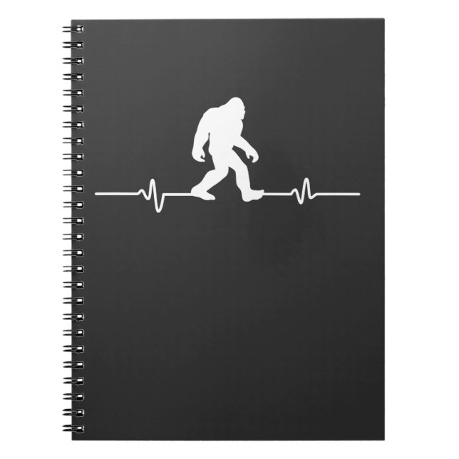Carnet Humour Bigfoot Heartbeat Funny Sasquatch Fan (Devant)