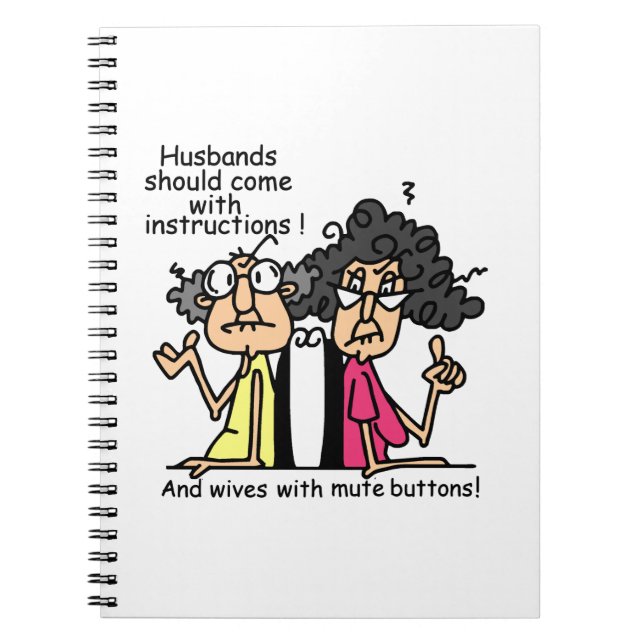 Carnet Humour d'attitude de maris et d'épouses (Devant)