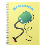 Humour de dessin animé de l'aspirateur mignon