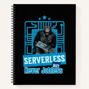 Carnet Humour de développeur singe drôle sans serveur
