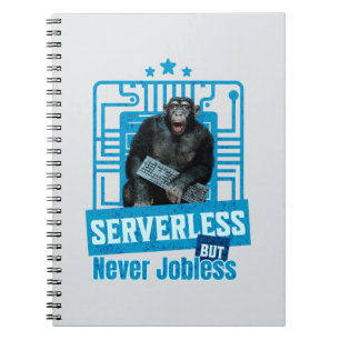 Carnet Humour de développeur singe drôle sans serveur