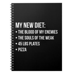Carnet Humour de gym - Régime alimentaire - Sang, Âmes, P