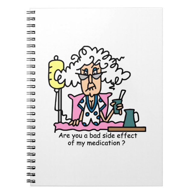 Carnet Humour de l'effet secondaire des médicaments (Devant)
