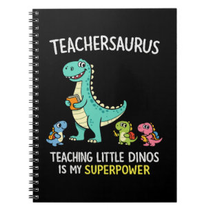 Carnet Humour de professeur Teachersaurus avec de petits