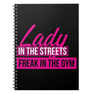Carnet Humour D'Exercice - Lady In Streets, Freak In Gym