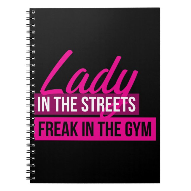 Carnet Humour D'Exercice - Lady In Streets, Freak In Gym (Devant)