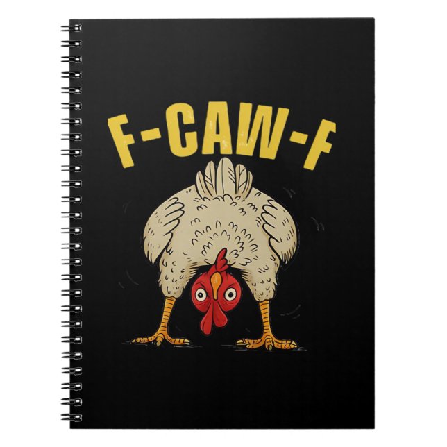 Carnet Humour gothique corbeau F-Caw-F Style esthétique d (Devant)