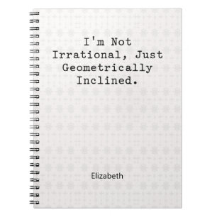 Carnet Humour Mathématique Géométriquement Inclined Non I