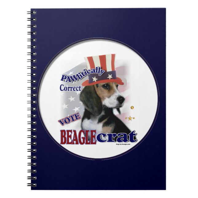 Carnet Humour politique beagle (Devant)