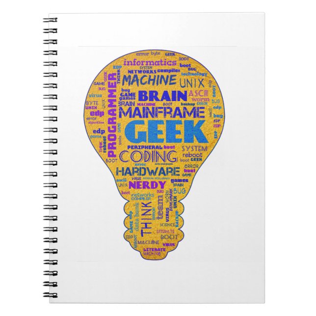 Carnet Humour Technologique Drôle Geek - Cadeau pour Code (Devant)