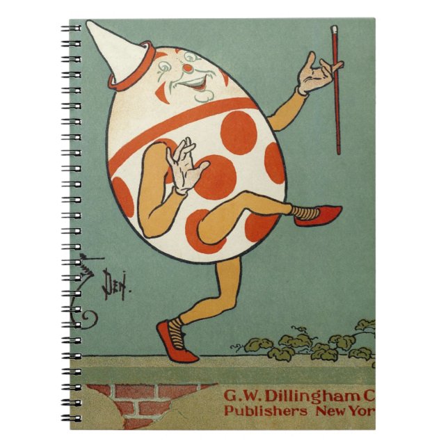 Carnet Humpty Dumpty, Comptine de Mère l'Oye Vintage (Devant)